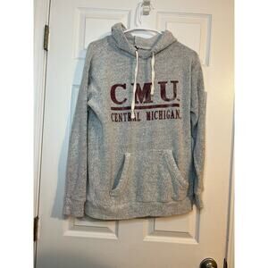 MV Sport Central Michigan University CMU Gray Women's Hoodie Size Medium